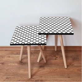 Hanah Home Mesas Nido de 2 Piezas - Blanco